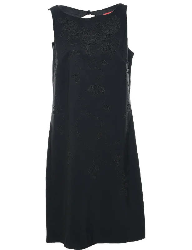 Beaded Evening Dress - L