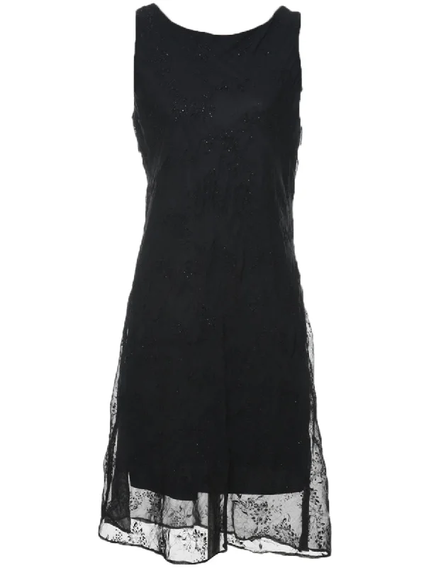 Black Evening Dress - L