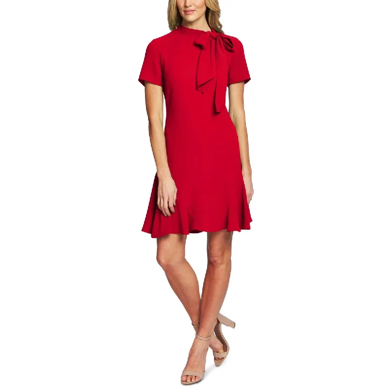 CeCe Womens Ruffled Bow Cocktail And Party Dress