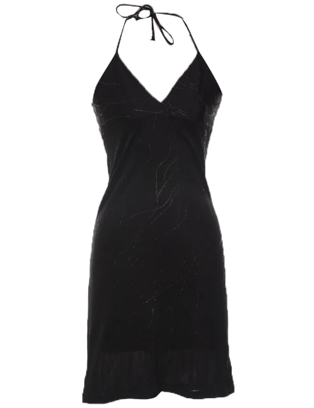 Halter Y2K Evening Dress - XS