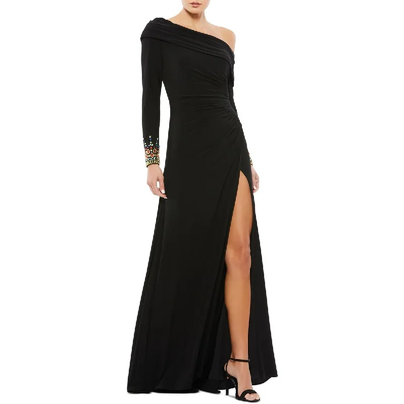 Mac Duggal Womens Embellished  Evening Dress