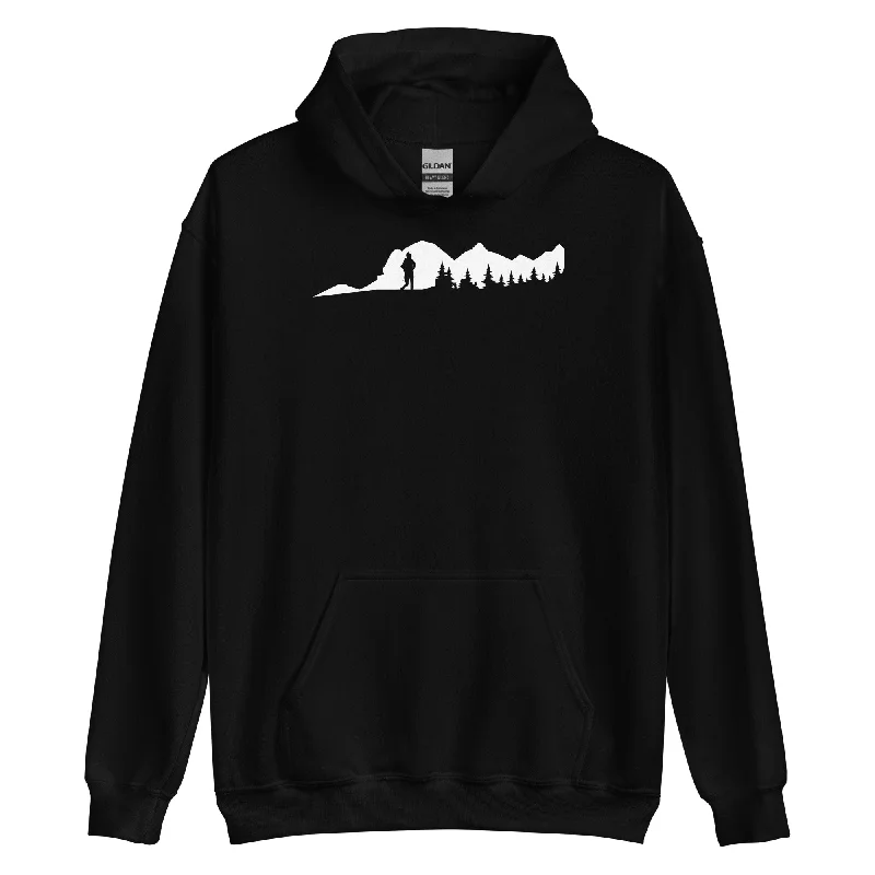 Berge - Bäume - Wandern - Unisex Hoodie