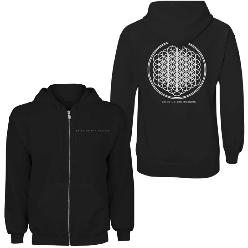 Bring Me The Horizon Flower of Life Ladies Zipped Hoodie