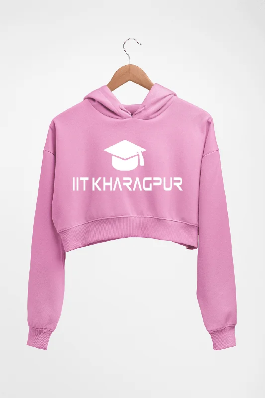 IIT Kharagpur Crop HOODIE FOR WOMEN