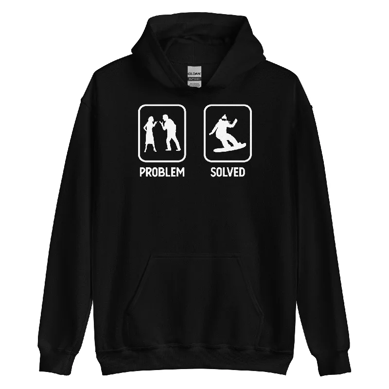 Problem Solved - Frau Snowboarding - Unisex Hoodie