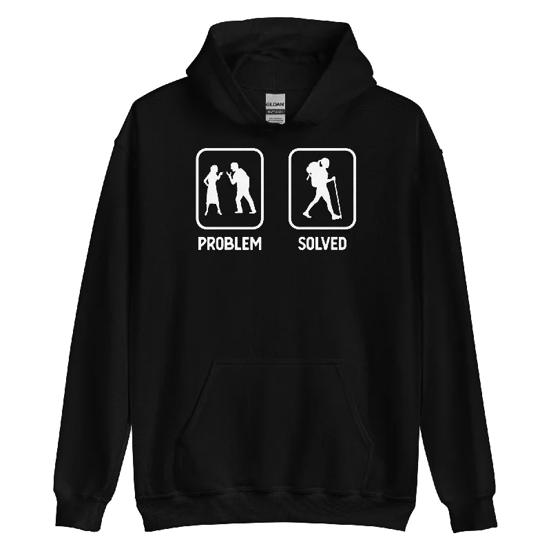 Problem Solved - Frau Wandern - Unisex Hoodie