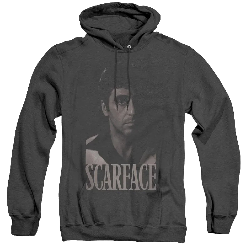 Scarface B&W Tony - Heather Pullover Hoodie