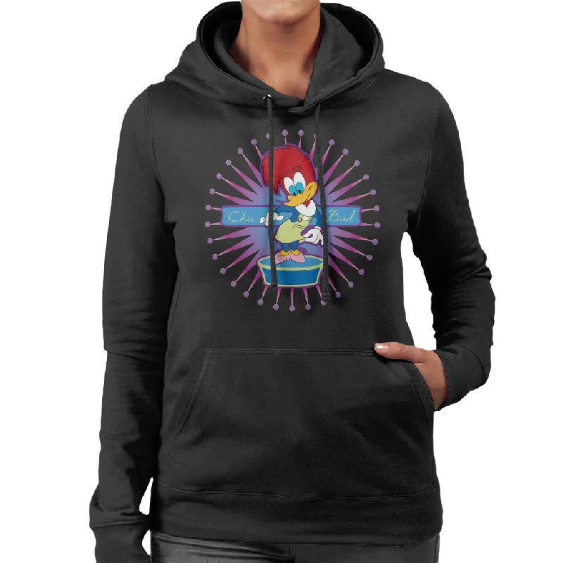 Woody Woodpecker Winnie Woodpecker Chic Bird Women's Hooded Sweatshirt