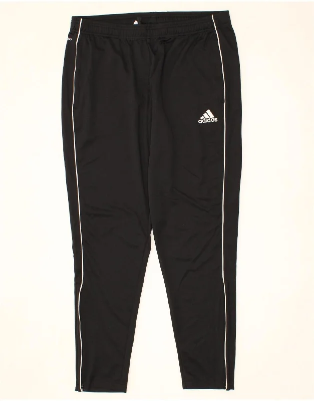 ADIDAS Womens Aeroready Tracksuit Trousers UK 18 XL Black Polyester