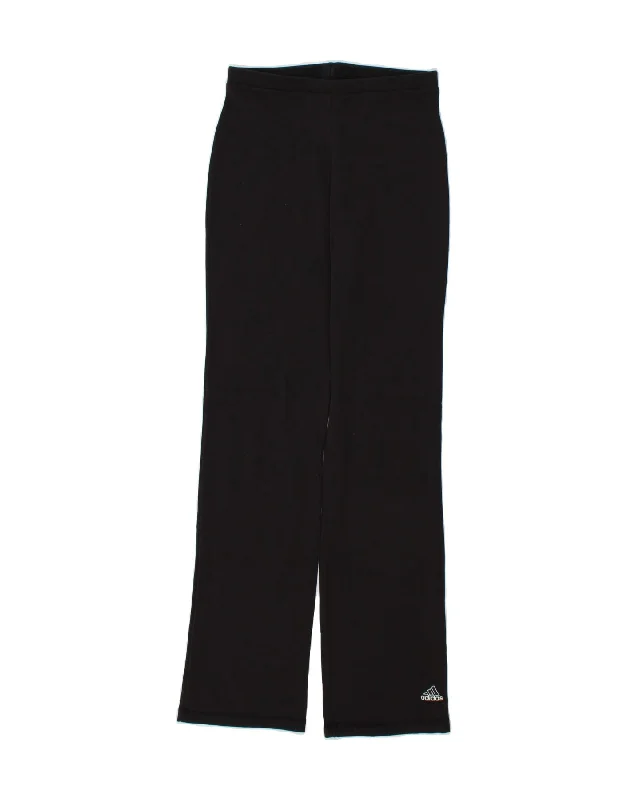 ADIDAS Womens Tracksuit Trousers UK 10 Small Black Cotton