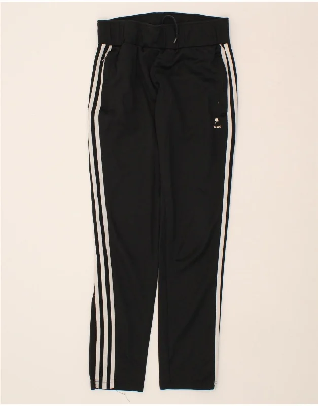 ADIDAS Womens Tracksuit Trousers UK 10 Small Black Polyester