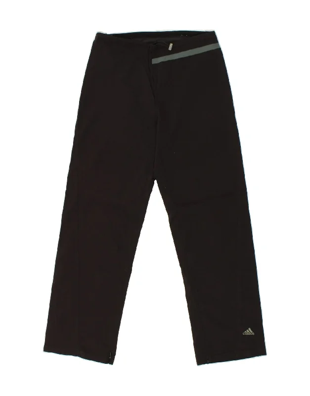 ADIDAS Womens Tracksuit Trousers UK 10 Small Black Polyester